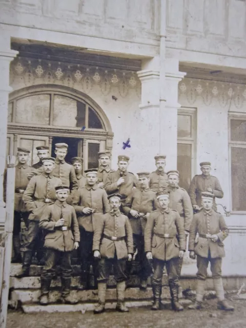 Foto 1.WK Fotokarte Soldat Feldgrau Quartier- Rimnicul Sarat Räumenien 25.1.1916 2