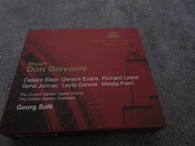 Mozart Don Giovanni - Georg Solti  Royal Opera House  2 Cd Boxset