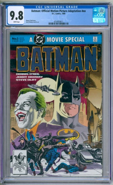 Batman Official Motion Picture Adaptation CGC Graded 9.8 NM/MT DC Comics 1989