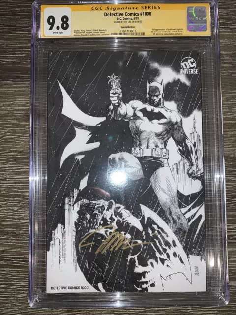 DETECTIVE COMICS #1000 CGC 9.8 SS Jim Lee DCU SDCC Special Edition DC 2019