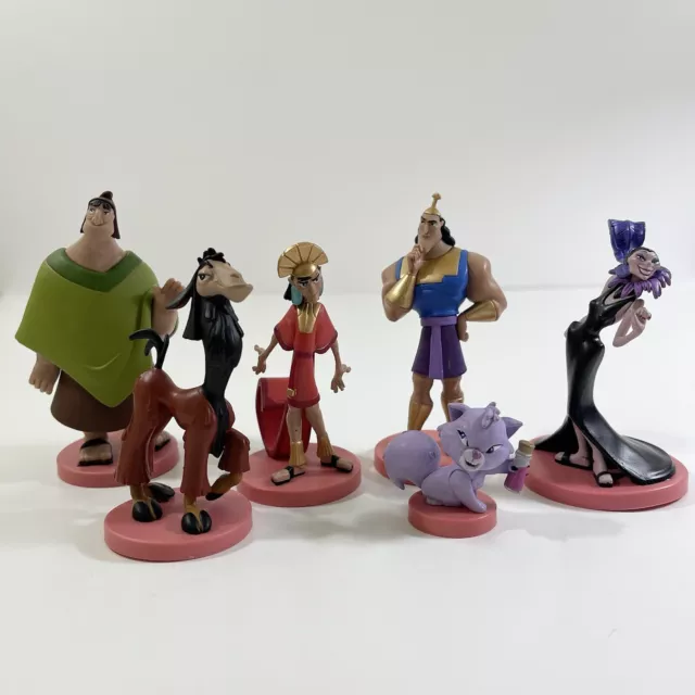 Disney The Emperor's New Groove Figurine Playset 20th Anniversary Kuzco Yzma Cat