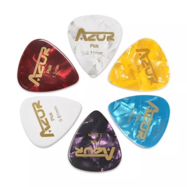 6pcs Acoustic Electric Guitar Picks Celluloid Antiskid Antislip Pick Accessories