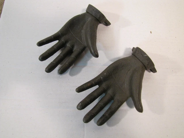 Pair Of Cast Iron Hand Hooks Hangers New Architectural Bath Kitchen Display