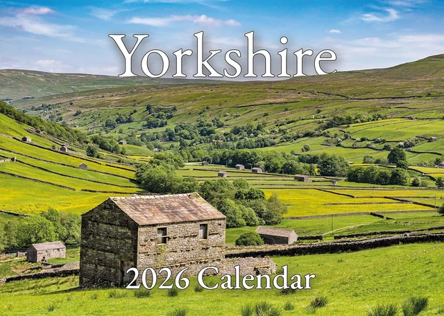 2026 YORKSHIRE CALENDAR A4 Opens To A3 Includes The Yorkshire 2026 Yorkshire Calendar A4 Opens To A3.webp