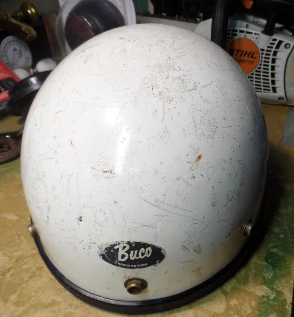 Vintage Buco Protector Half Helmet White