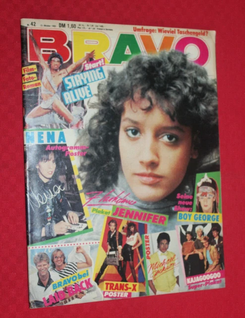 4034  Bravo 1983 42 Nena Jennifer Beals Depeche Mode * Giana Nanini * Boy George