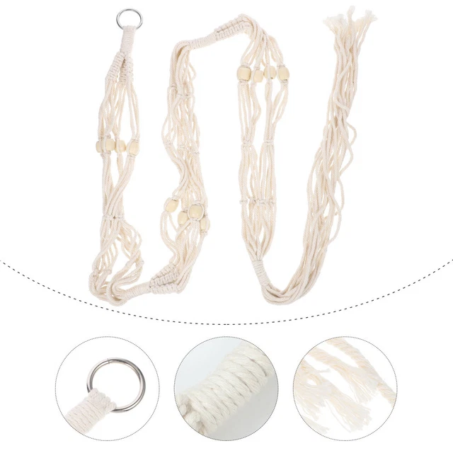 Pflanzer Korb Baumwolle Seil Blumentopf Pflanze Halter Pflanzen Aufhänger Innen