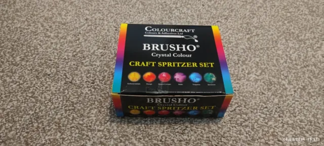Colourcraft Brusho Crystal Colour Craft Spritzer  Set