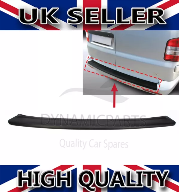 For Vw Transporter T5 T6 Van Rear Bumper Sill Protector Cover Black Abs