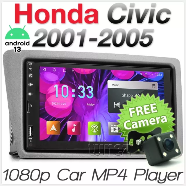 Android Auto CarPlay For Honda Civic Hatch 2001-2005 EP Stereo Radio MP3 MP4 DSP