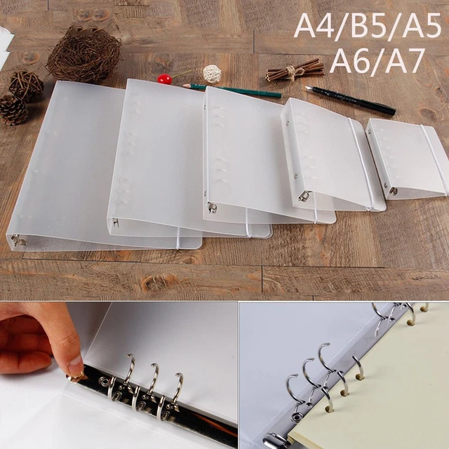 STATIONERY PLASTIC SHELL Notebook Shell Notepad Cover Ring Binder File ...