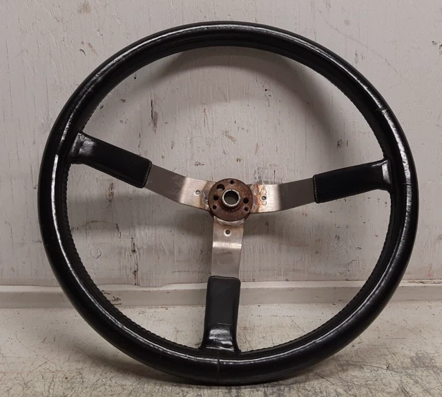 JEEP STEERING WHEEL YJ Wagoneer Scrambler Laredo CJ5 CJ7 CJ8 AMC BLACK
