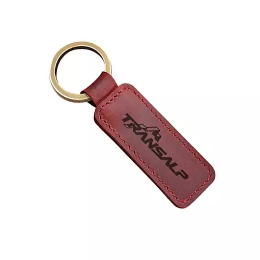Key Ring Keychain Leather Gift Motorcycle Accessories Red for Honda Transalp