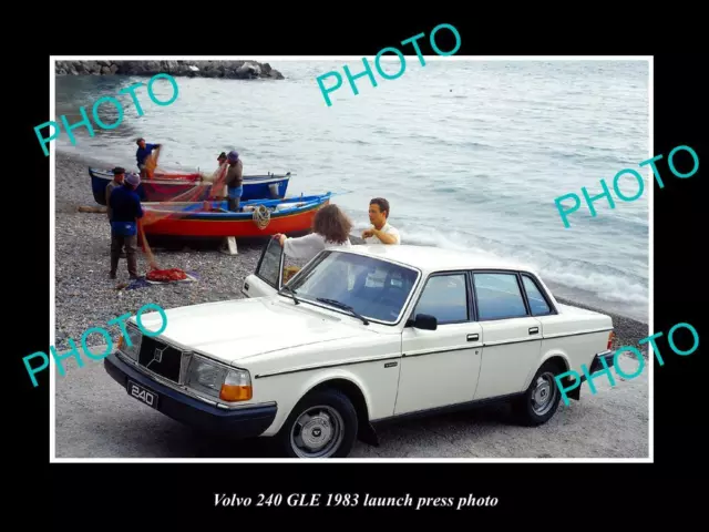 OLD 8x6 HISTORIC PHOTO OF 1983 VOLVO 244 GLE SERIES LAUNCH PRESS PHOTO