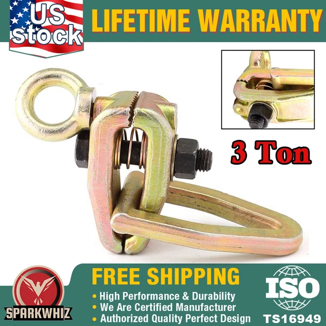 3 Ton 2 WAY  Auto Body Repair Pull Frame Clamp Frame Back Self-Tightening Work