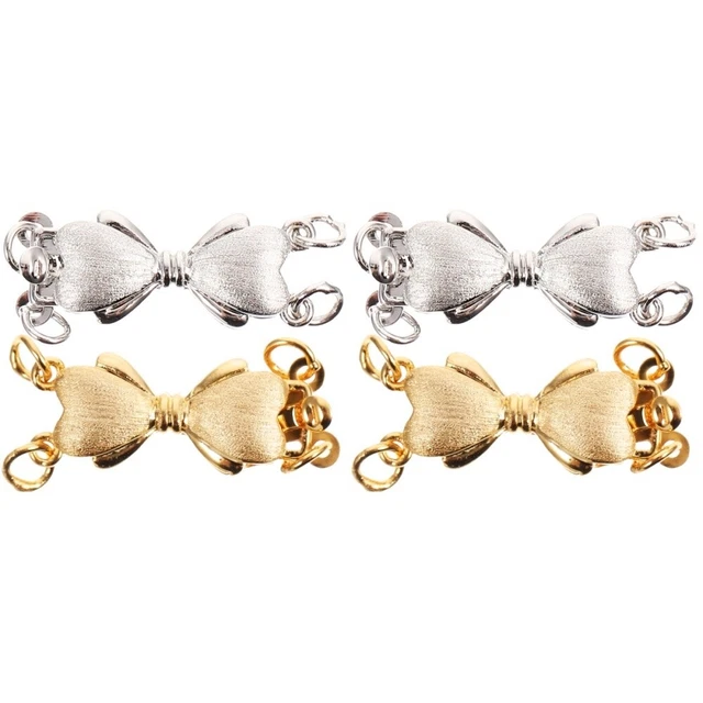 4 Pcs Schmuck DIY Zubehör Für Halskettenverbinder Kettengliederschnalle
