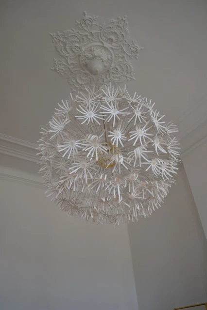 Lustre Ikea PS Maskros - Lampe Fleurs Blanche - Diamètre 80 Cm - Art Déco