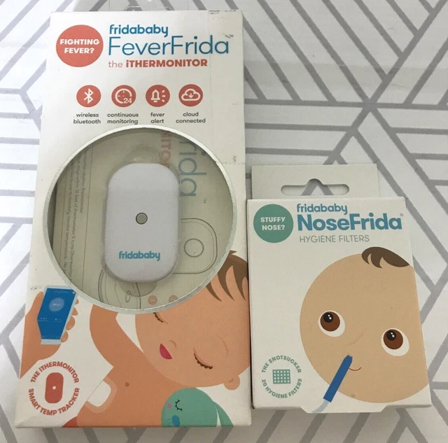 Nuevo Fridababy Fever Frida iThermonitor Termómetro Filtros Nasales Seguimiento de Temperatura