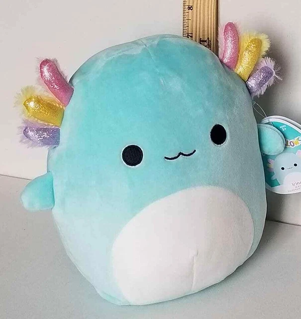 SQUISHMALLOW 8& IRINA Axolotl RARE Soft Blue Sea Life Plush BNWT Free