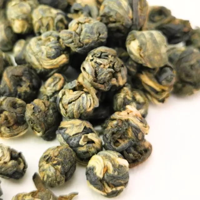 Magnificent Chinese DRAGON PEARLS Hand Rolled Jasmine Green Tea | Porter Hill