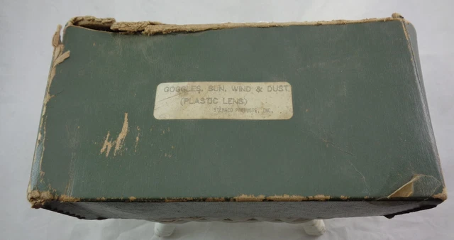 Vtg Ww 2 Army Pilot Goggles Aviator W/Original Box & 4 Extra Lenses
