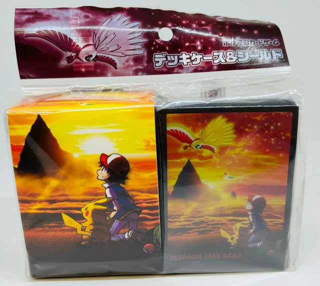 POKEMON ASH & PIKACHU I choose You Deck Shield Sleeves Case Box Set ...