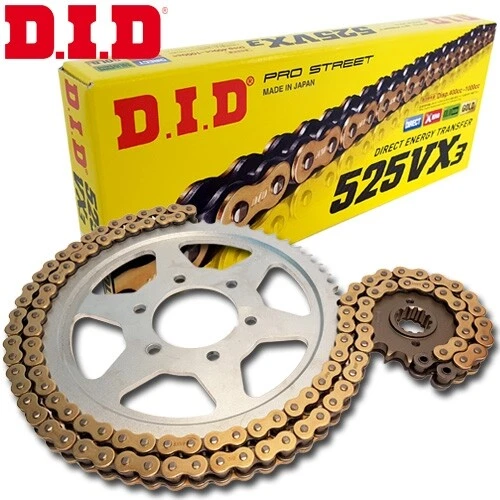 DID 525 VX3 Kettensatz Für Kawasaki Ninja 1000 SX ABS 2020-2021 - Komplettset Mit Kettenrad