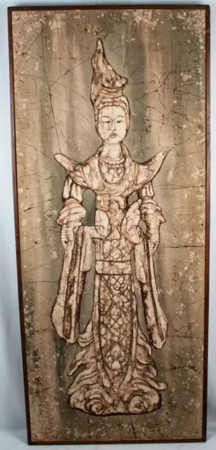 ANTIQUE 1800's Era Found in Abandoned Home NY Chinese Empress Large Painting