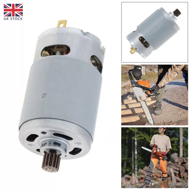 DC 21V RS550 Micro Motor 29800RPM Electric Saw Motor with 14 Teeth 8.2mm Gear UK