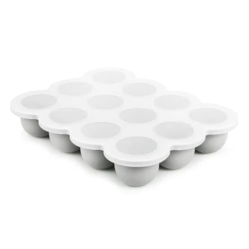 Baby Food Storage Container, 12 Portions Silicone Baby Food Freezer Tray with