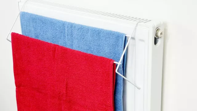 2 Bar Radiator Airer Cloth Lines Dryer Washing Indoor Hanger Towel Drying Rail