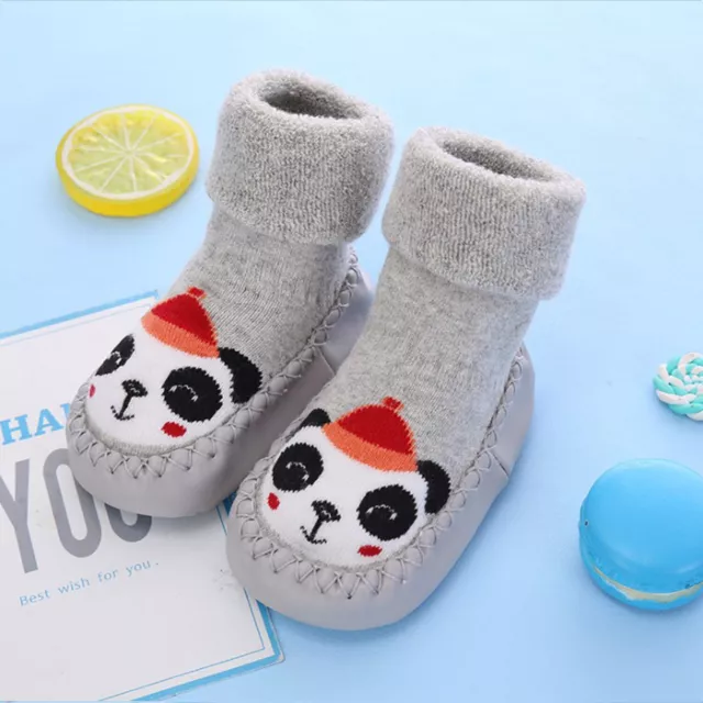 Pantofole antiscivolo bambino bambino scarpe di cotone caldo inverno 9