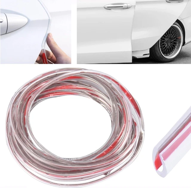 Paracolpi Per Portiere Auto - Strisce Protettive Anti Graffio Per SUV E Berlina (5M, Bianco) - Foto 6