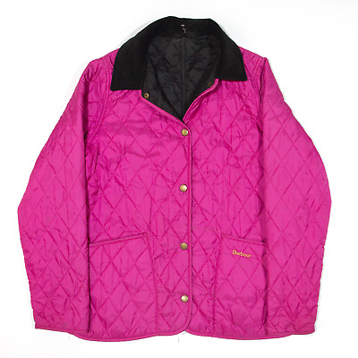 BARBOUR Shaped Liddesdale Quilted Jacket Pink Girls 12-13 Years