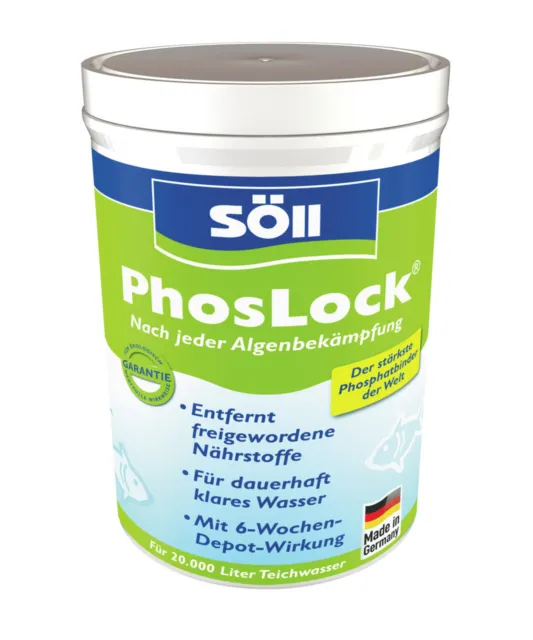 Söll Phoslock Algenstopp Phostphatbinder 1 kg für bis zu 20.000 Liter