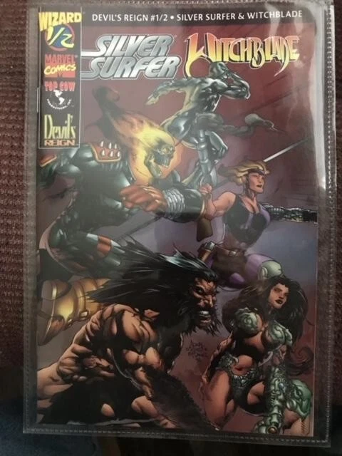 Devil's Reign #1/2 Silver Surfer & Witchblade Wizard Marvel Top Cow