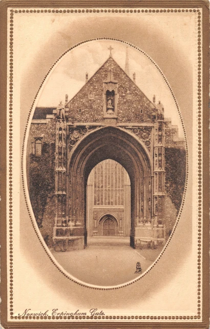 R328767 Norwich Erpingham Tor. Raphael Tuck and Sons golden gerahmt Sepia Postca