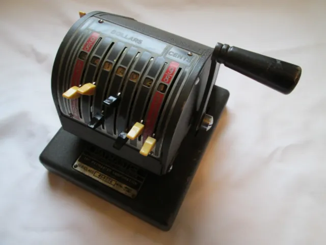 Vintage Paymaster Check Writer & Protector Printer Machine Series 400 - Works