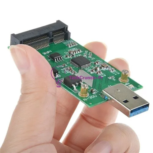 USB 3.0 to Mini PCIE mSATA SSD External Converter Data Transmission Link Adapter