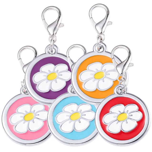 5 pz etichette per animali domestici accessori per cane etichetta collare per animali domestici etichette identità per animali portachiavi cucciolo