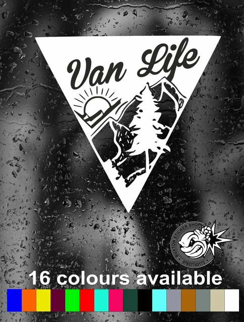 VAN LIFE VINYL Sticker Camper Van Motorhome Decal Camping Laptop ...