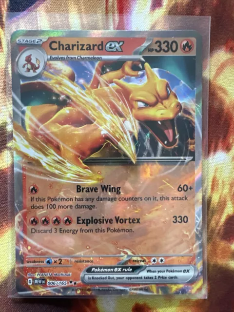 Charizard Ex Full Art 183/165 Pokémon 151 English Holographic