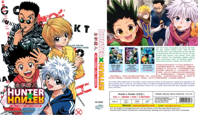 ANIME DVD HUNTER x Hunter (1-92End+OVA+2 Movie) English subtitle