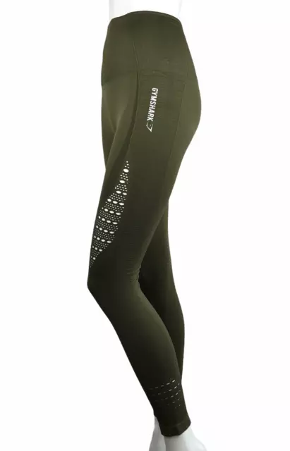 GYMSHARK WOMEN'S ENERGY+ Seamless Leggings Olive Green Size Extra Small EUR  35,15 - PicClick FR