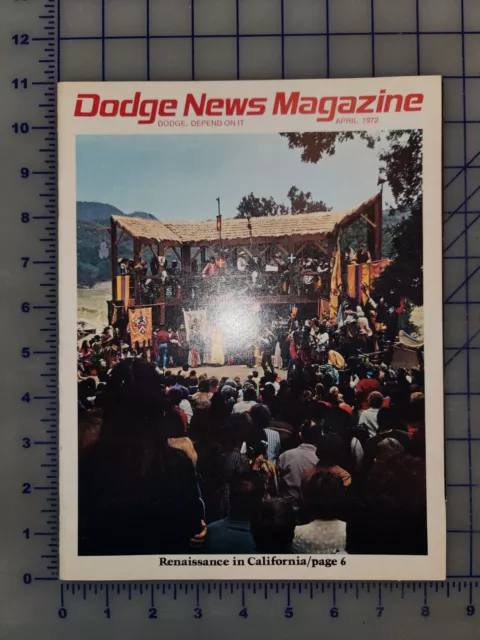 1972 Dodge News Magazine Brochure April 1972
