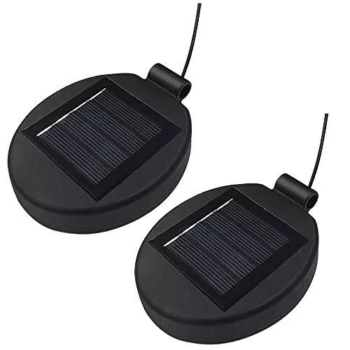 Lot de 2 lampes solaires de rechange pour fleurs - Panneau solaire - 2 STÜCKE