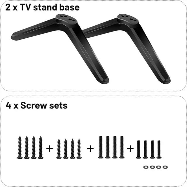 TV Pedestal Feet Mount TV Stand Legs Supporting Base for TCL Roku 32 - 55 Inch