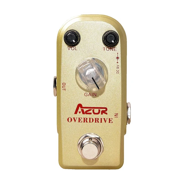 Effet Pédale Overdrive Large Dynamique Gamme Aluminium Alliage Souple Contrôles