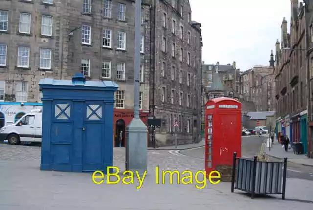Photo 6x4 Police box and telephone kiosk, Grassmarket Edinburgh Both are  c2011