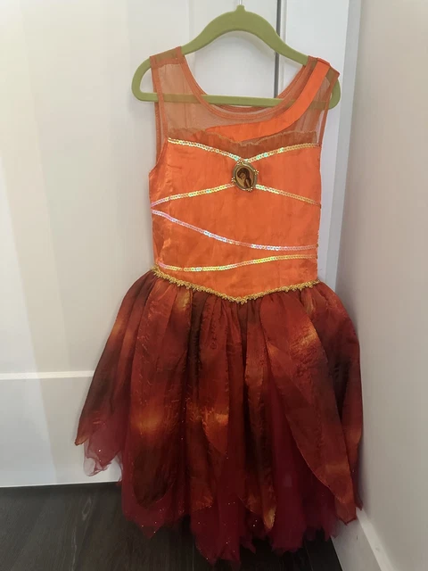DISNEY STORE FAWN FAIRIES Orange Fairy COSTUME DRESS GOWN Size 3 $20.00 -  PicClick